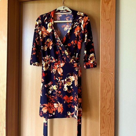 Floral Wrap Dress - Picture 1 of 3